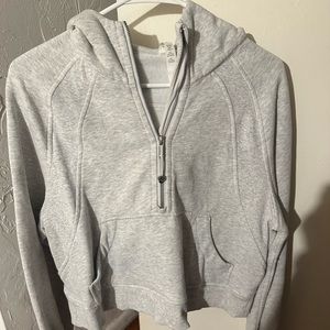 lululemon heather gray scuba pullover